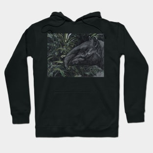 Malayan tapir art Hoodie